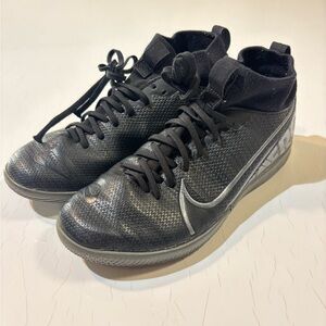 Nike Black Mecurical Kids Soccer Shoes - 3Y